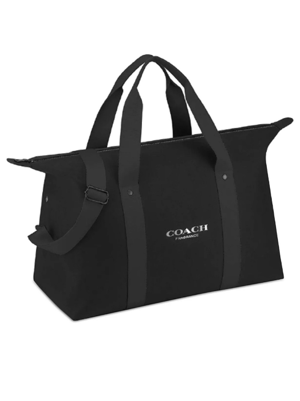 Coach Black Weekend Overnighter Duffle Bag black